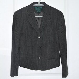 Like New Lauren Ralph Lauren Vintage 90s / Y2K 87% Wool Short Blazer, Petite Fit